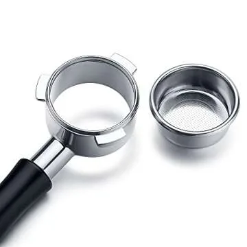 Normcore 54mm Bottomless Portafilter, Naked Portafilter Fits Breville Sage Barista Express Machines, 18g Filter Basket Included