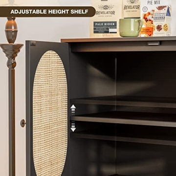 IKIFLY Rattan Storage Cabinet Set - Elegant and Practical