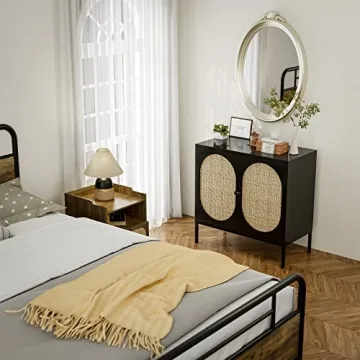 IKIFLY Rattan Storage Cabinet Set - Elegant and Practical