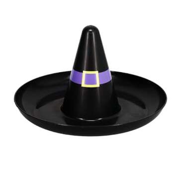 AJS Halloween Witch Hat Serving Trays Set of 2 - 13.5 in Round