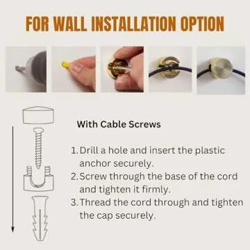 GCDS Home Cable Cord Organizer Holder for Clean Workspace