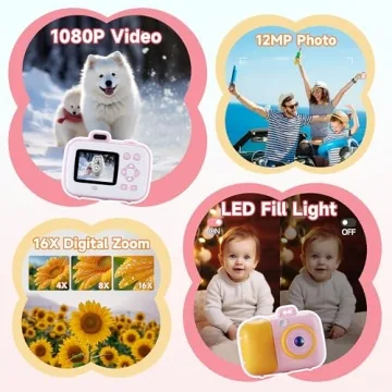 Instant Print Kids Camera - Fun Gift for Ages 3-12