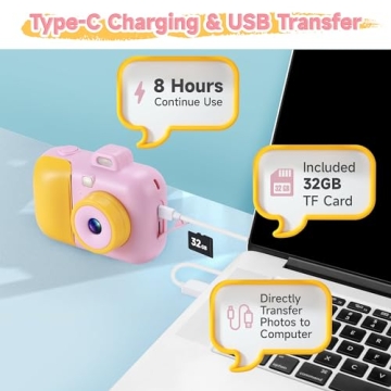 Instant Print Kids Camera - Fun Gift for Ages 3-12