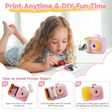 Instant Print Kids Camera - Fun Gift for Ages 3-12