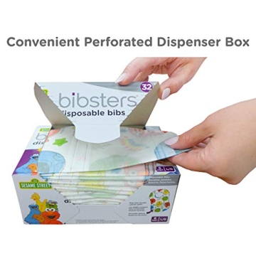 Bibsters Sesame Street Disposable Bibs with Crumb-Catcher