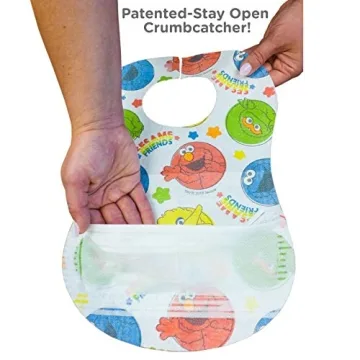 Bibsters Sesame Street Disposable Bibs with Crumb-Catcher