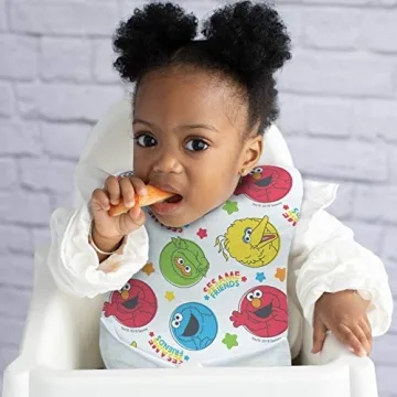 Bibsters Sesame Street Disposable Bibs with Crumb-Catcher