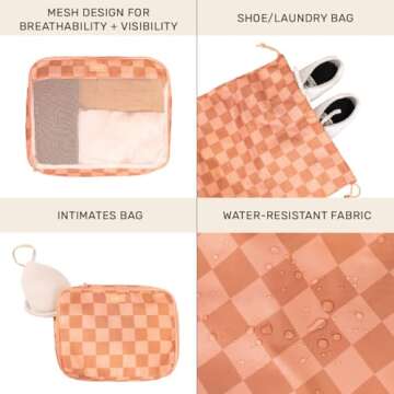 Jadyn Packing Cubes Set for Travel Organization