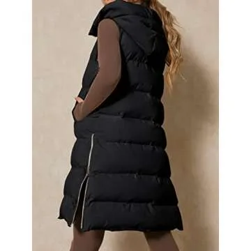 Inorin Women's Stylish Down Vest with Hood for Winter