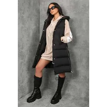 Inorin Women's Stylish Down Vest with Hood for Winter