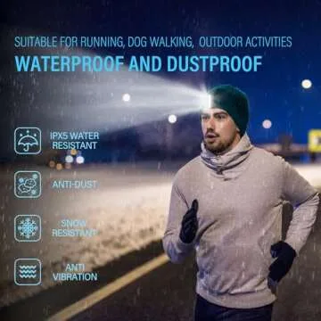 Running Light, 2 Pack Clip on Flashlight for Runners Rechargeable Safety Lights for Walking at Night Hands Free Emergency LED Flashlight Work Light Warning Flashing Camping Hiking Walking Dog