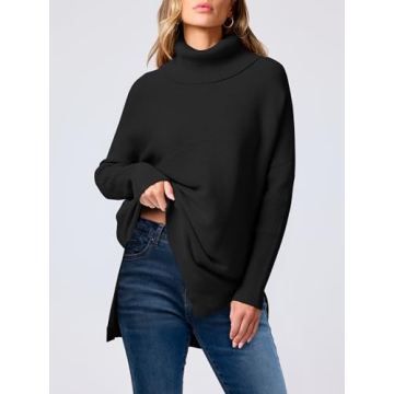 Fabulous ANRABESS Women's Turtleneck Oversized Sweater