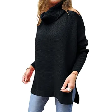 Fabulous ANRABESS Women's Turtleneck Oversized Sweater