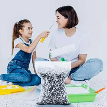 Fabbay 12.4 lb Epoxy Floor Flakes Paint Chips Garage Floor Decorative Color Chips Coating Concrete for Garage Wall Interior and Exterior House Paint