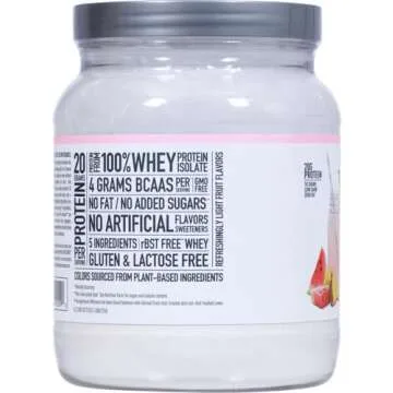 Isopure Clear Whey Isolate Protein Powder Infusions Tropical Punch