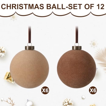 Elegant Sotiff Velvet Christmas Balls for Holiday Decor