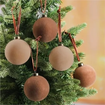 Elegant Sotiff Velvet Christmas Balls for Holiday Decor