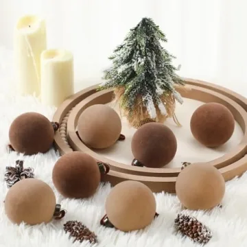 Elegant Sotiff Velvet Christmas Balls for Holiday Decor