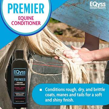 EQyss Premier Equine Conditioner - Moisturize Skin, Detangle Horse's Mane, Tail, & Coat, Add Shine, ...