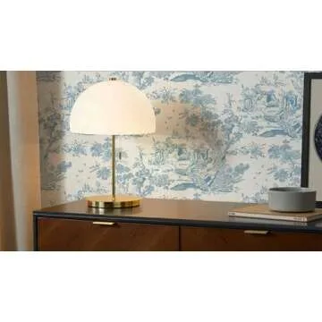 CiCiwind Peel and Stick Wallpaper Blue and White Wallpaper Toile Removable Self-Adhesive Wallpaper for Bedroom Bathroom Vintage Contact Paper for Walls Covering 16In×78.7In