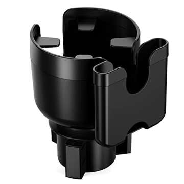 Accmor Universal Car Cup Holder Expander Adapter with Adjustable Base, 2-in-1 Car Cup Holder Expander Organizer Compatible with Hydro Flasks 32/40oz, Yeti 14/24/36/46oz, Large Bottles in 2.2" -3.9"