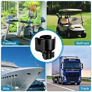 Accmor Universal Car Cup Holder Expander Adapter with Adjustable Base, 2-in-1 Car Cup Holder Expander Organizer Compatible with Hydro Flasks 32/40oz, Yeti 14/24/36/46oz, Large Bottles in 2.2" -3.9"