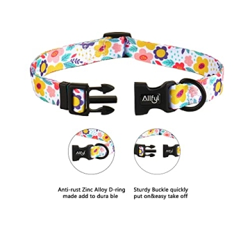 Adjustable Flower Dog Collars for All Pet Sizes