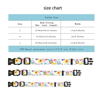 Adjustable Flower Dog Collars for All Pet Sizes