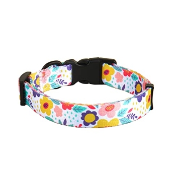 Adjustable Flower Dog Collars for All Pet Sizes