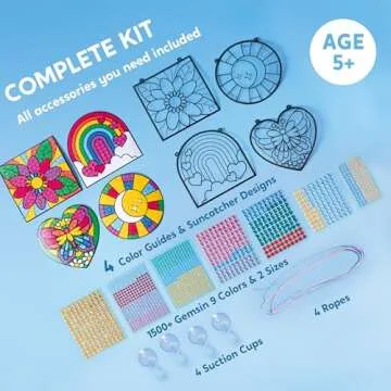 Klever Kits Gem Art Window Art Making Kits Gem Craft Activities for Kids