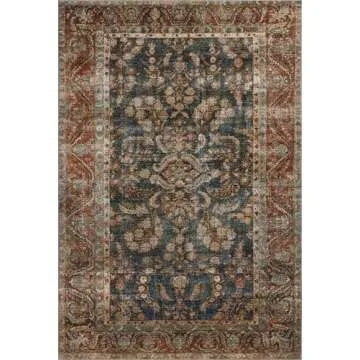 Loloi Chris Loves Julia Jules Collection Area Rug - Vintage Look & Durable Design