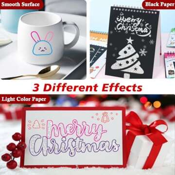 Shimmer Outline Markers Doodle Outline Pens:12 Glitter Pens Outliner Set Christmas Stocking Stuffers Tween Teen Girl Gifts Trendy Stuff Cute Arts Crafts Supplies Kids Ages 4 6 8 9 10 14 16 18 Year Old