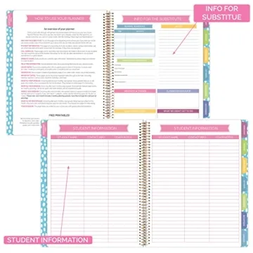 Bloom Undated Teacher Planner - Perfect for Educators & Students