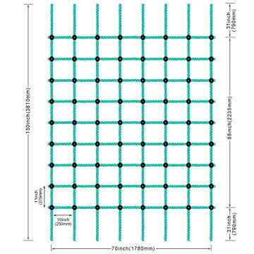 BeneLabel Climbing Cargo Net - Perfect for Adventure Lovers