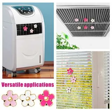 Cute Pink Car Accessories for Women Teen Girls 6PCS Scent Air Fresheners Vent Clips Girly Daisy Flower Decorations Interior Aesthetic Things Cars Perfume Decor Stuff Christmas Gifts for Her Mom