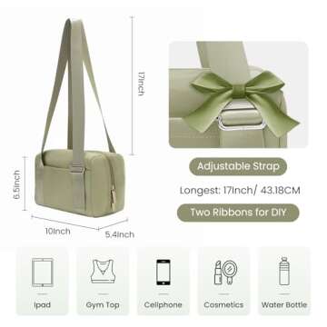 Mini Gym Bag for Women Small Gym Tote Bag Waterproof Sports Duffel Bags Dance Yoga Workout Bag 2024