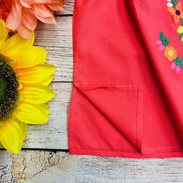 Traditional Mexican Girl Embroidered Dress - Size 4