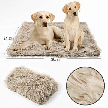 DENZUS Premium Pet Fleece Blanket Fluffy Dog Cat Blanket Throw, Soft Warm Puppy Blanket Cover Dog Ca...
