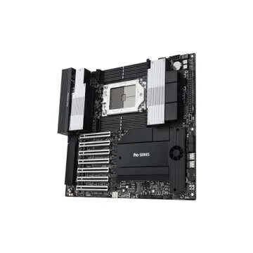 ASUS Pro WS WRX90E-SAGE SE EEB Workstation Motherboard, AMD Ryzen™ Threadripper™ PRO 7000 WX-Series, ECC R-DIMM DDR5, 32 Power-Stage,7xPCIe 5.0x16, PCIe 5.0 M.2, 10Gb & 2.5Gb LAN, Multi-GPU Support
