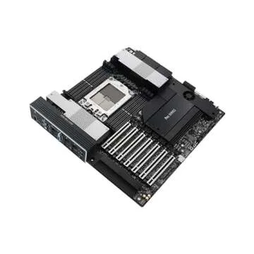 ASUS Pro WS WRX90E-SAGE SE EEB Workstation Motherboard, AMD Ryzen™ Threadripper™ PRO 7000 WX-Series, ECC R-DIMM DDR5, 32 Power-Stage,7xPCIe 5.0x16, PCIe 5.0 M.2, 10Gb & 2.5Gb LAN, Multi-GPU Support