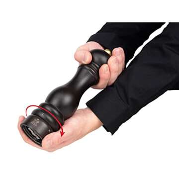 Peugeot - Paris u'Select Manual Pepper Mill - Adjustable Grinder - Beechwood, Chocolate