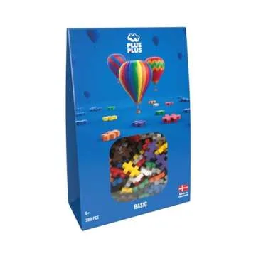 PLUS PLUS – Basic Mix - 300 Piece STEM/STEAM Construction Building Set for Kids