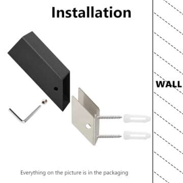 NINETREX Matte Black Heavy Duty Towel Hooks for Home