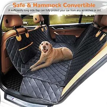 URPOWER 100% Waterproof - Scratch Proof & Nonslip Backing & Hammock, Quilted, Padded, Durable Pet Seat Covers for Cars Trucks and SUVs