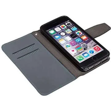 SafeSleeve EMF Protection Wallet Case for iPhone SE & 5/5s