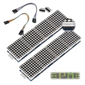 ALAMSCN MAX7219 Dot Matrix Module 32x8 LED Display for Microcontrollers