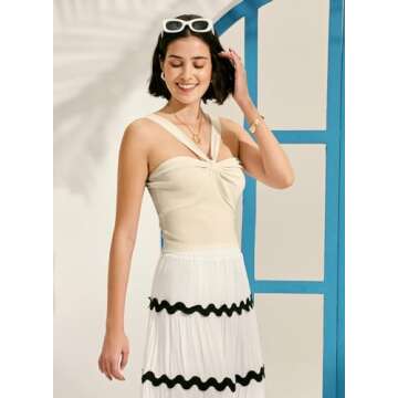 MIHOLL Women's Backless Tube Top - Trendy Summer Style