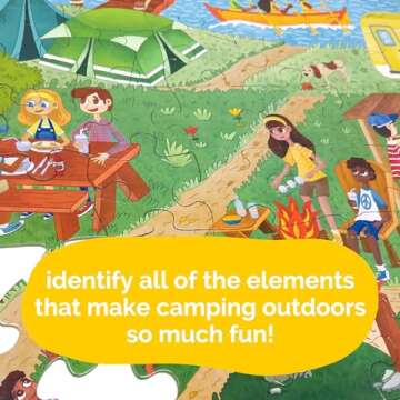 Upbounders Camping Outdoors 48-Piece Jumbo Puzzle for Kids