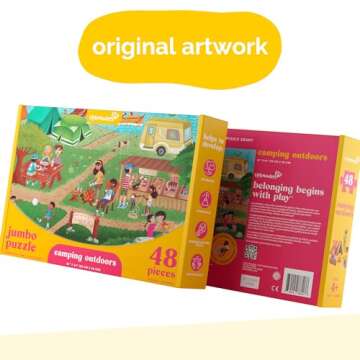 Upbounders Camping Outdoors 48-Piece Jumbo Puzzle for Kids