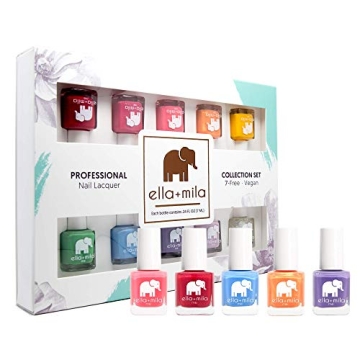 ella+mila Professional Nail Polish Set - Quick Dry Nail Polish - Long-Lasting & Chip Resistant Nail ...